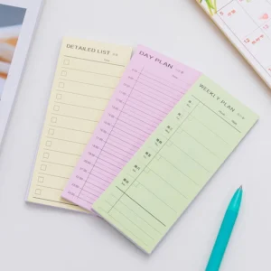 Daily Weekly Monthly Schedule Memo Pad
