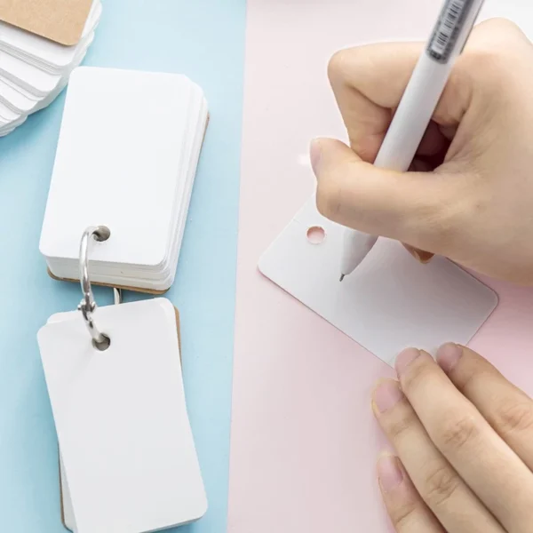 Card Paper Cover Iron Ring Notepad