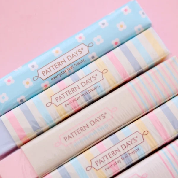 3pcs Cute Rainbow Pattern Rubber