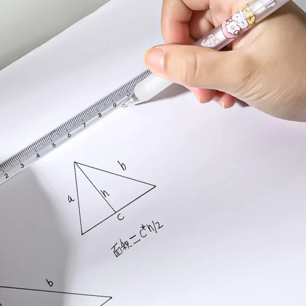 Transparent Triangular Ruler 15CM