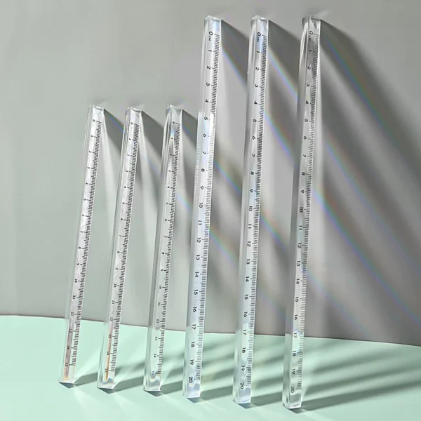 Transparent Triangular Ruler 15CM