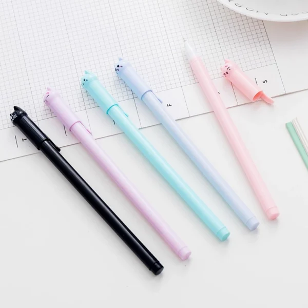93bcb4dba51b8a02eafc01c627f1c411 6 in 1 Cute Cat Gel Pen