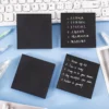 Black Sticky Notes Memo Pad