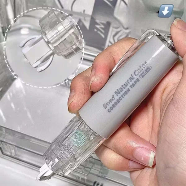 Set Of 3 Press Rotatable Correction Tape