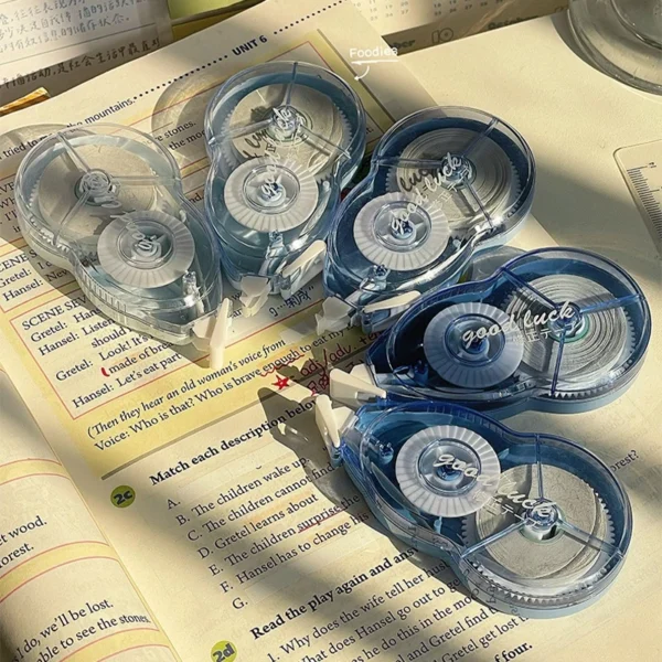 5 Pcs Gradient Color Transparent Correction Tape Set