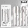 Set Of 5 Simplicity Fashion Gel Pen