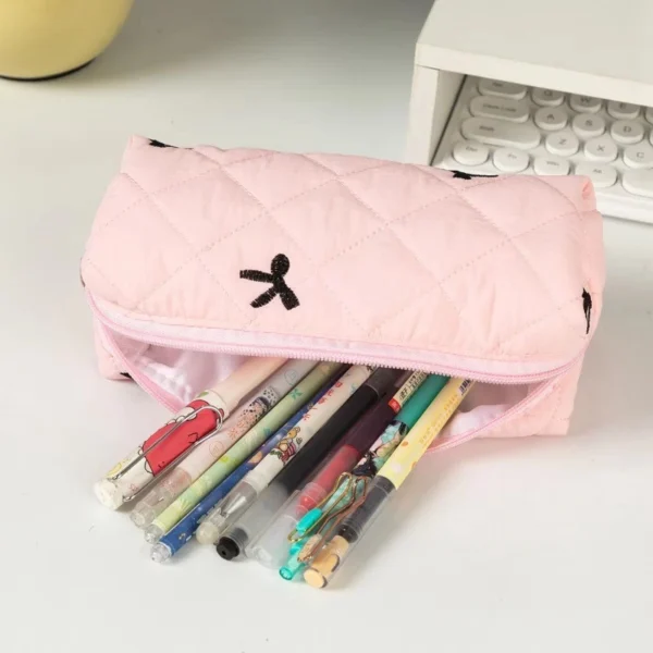 Bow Large Capacity Student Pencil Case